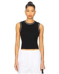 DONNI. - Baby Rib Contrast Tank Top - Lyst