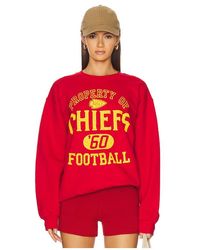 Junk Food - Chiefs Property Crew Fleece Sweatshirt - Lyst
