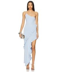 Dodiee - Paloma Sculpt-Knit One Shoulder Frill Dress - Lyst