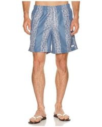 Bather - Coral Fiesta Printed Swim Trunks - Lyst