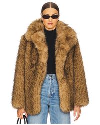 L'academie - 'Academie Gamine Faux Fur Jacket - Lyst