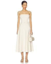 Karina Grimaldi - Eira Strapless Midi Dress - Lyst