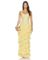 PATBO - Lara Crochet Ruffle Midi Dress - Lyst