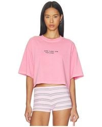 Closed - Cropped Boxy Tee Shirt - Lyst