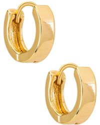 Natalie B. Jewelry Marga Huggy Hoop Earring - Metallic