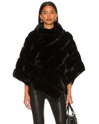 Adrienne Landau Faux Fur Wrap - Black