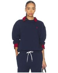 Polo Ralph Lauren - Arctic Fleece Knit Long Sleeve Crew Neck Sweatshirt - Lyst