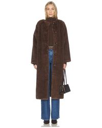 Line & Dot - Axel Faux Fur Coat - Lyst
