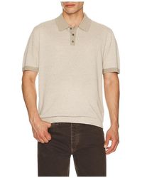 Theory - Silk Linen Short Sleeve Polo - Lyst