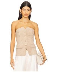 Cami NYC - Zamora Suede Corset - Lyst