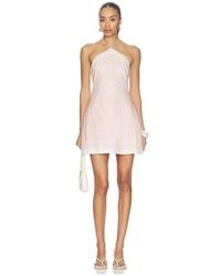 Shani Shemer Oliver Linen Mini Dress in Blue | Lyst