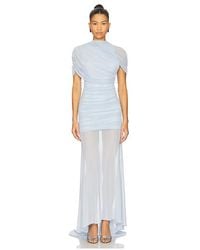 Amanda Uprichard - X Revolve Evianna Mesh Gown - Lyst