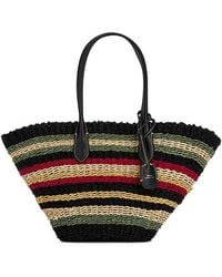Polo Ralph Lauren - Twist Raffia Tote Bag - Lyst