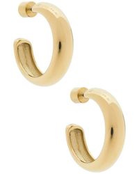 Jenny Bird - Pendientes De Aro Staple En Color Oro Metálico Talla - Lyst
