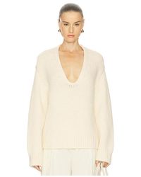 L'academie - 'Academie Kindall V Neck Sweater - Lyst