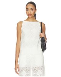 MISA Los Angles - Prisha Top en Ivory - Lyst