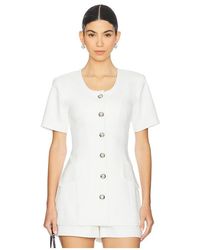Maude Club - Chaqueta Frances En Color Blanco Talla En - Lyst