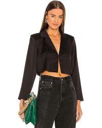 L'academie - 'Academie The Leona Crop Blouse - Lyst