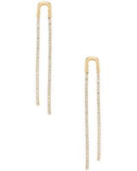 Ettika - Double Chain Drop Earring - Lyst
