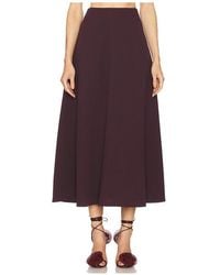 Helsa - The Heavy Crepe Midi Skirt - Lyst