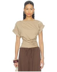 The Line By K - Francine Pleated Short Sleeve T-Shirt - Lyst