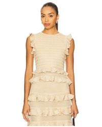 Zimmermann - Lace Frill Halter Top - Lyst