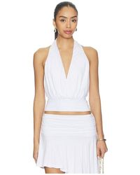 superdown - Katrina Halter Top En Color Blanco Talla (También En M, S, Xl, Xs, Xxs) - Lyst