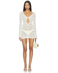superdown - Franny Crochet Mini Dress - Lyst