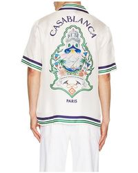 CASABLANCA - Cuban Collar Shirt - Lyst