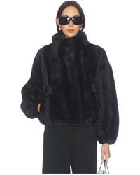 Apparis - Iris Shaved Faux Mink Bomber - Lyst