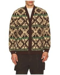Beams Plus - Cardigan Boa Jacquard - Lyst