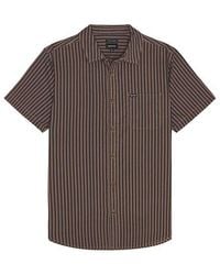 Brixton - Charter Print Short Sleeve Shirt - Lyst