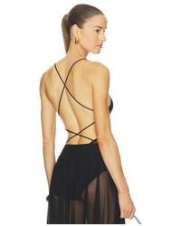 Norma Kamali - Low Back Fara Slip Bodysuit - Lyst