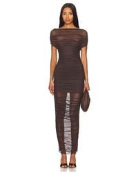 SER.O.YA - Noel Off Shoulder Mesh Midi Dress - Lyst