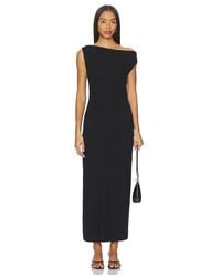 Leset - Lauren Ruched Asymmetrical Shoulder Dress - Lyst