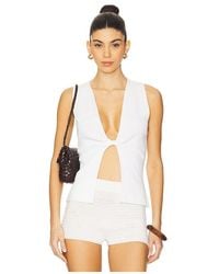 WeWoreWhat - Twist Front Flyaway Tank - Lyst