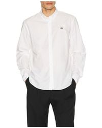 Lacoste - Regular Fit Stretch Poplin Shirt - Lyst