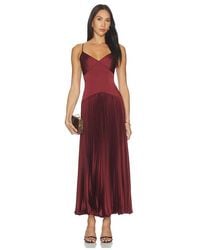 Astr - Pleated Drop Waist Dress - Lyst
