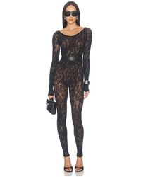 Wolford - Infinite Rose Net Jumpsuit - Lyst