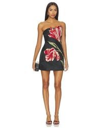 Alice + Olivia - Katia Embellished Strapless Lantern Mini Dress - Lyst