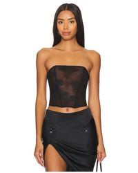Fleur du Mal - Bouquet Lace Corset Top - Lyst
