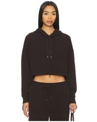 Beyond Yoga - Breathe Easy Ribbed Cropped Hoodie - Lyst