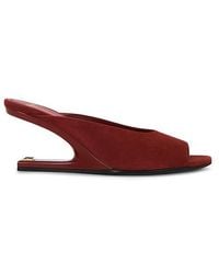 Balmain - No Wedge Suede Mule - Lyst