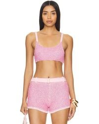 Asta Resort - X Revolve Grace Sequin Bralette - Lyst