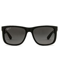 Ray-Ban - Gafas De Sol Justin En Color Negro Talla - Lyst