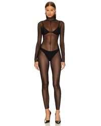 Norma Kamali - Crotchless Long Sleeve Turtle Catsuit - Lyst