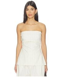 St. Agni - Strapless Tie Back Top - Lyst