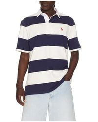 Polo Ralph Lauren - Short Sleeve Jersey Knit Iconic Rugby Polo Stripe - Lyst