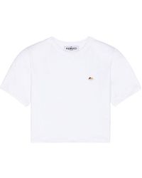 Fiorucci - Angel Patch Padded Cropped T-shirt - Lyst