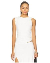 superdown - Tinah Top En Color Blanco Talla (También En Xxs, Xs, S) - Lyst